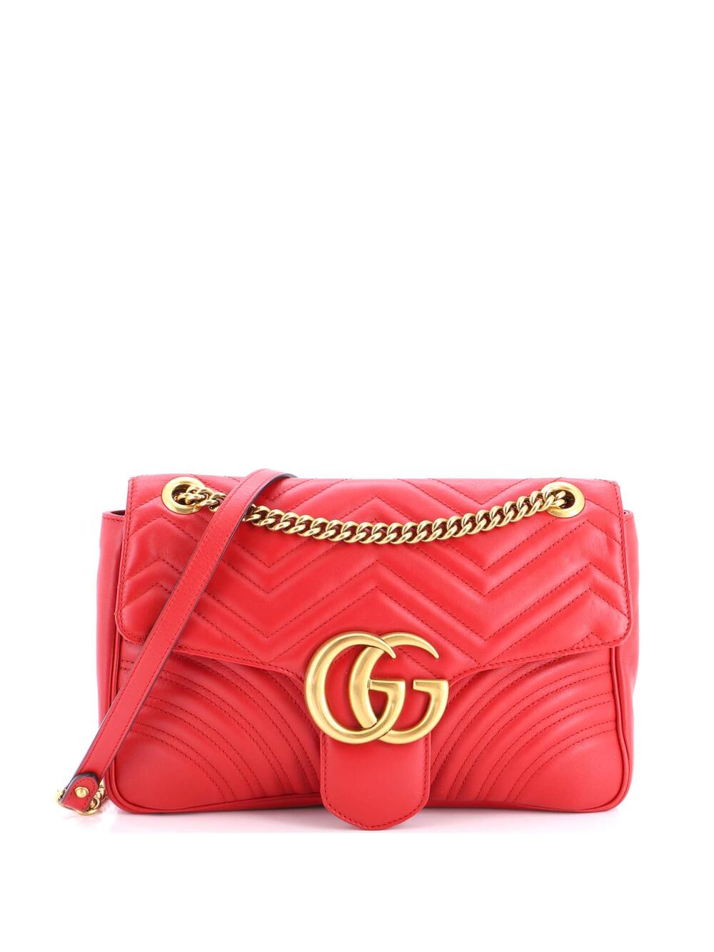 Gucci Gg Marmont Flap Bag Matelasse #275413G18B - Picture 1 of 6